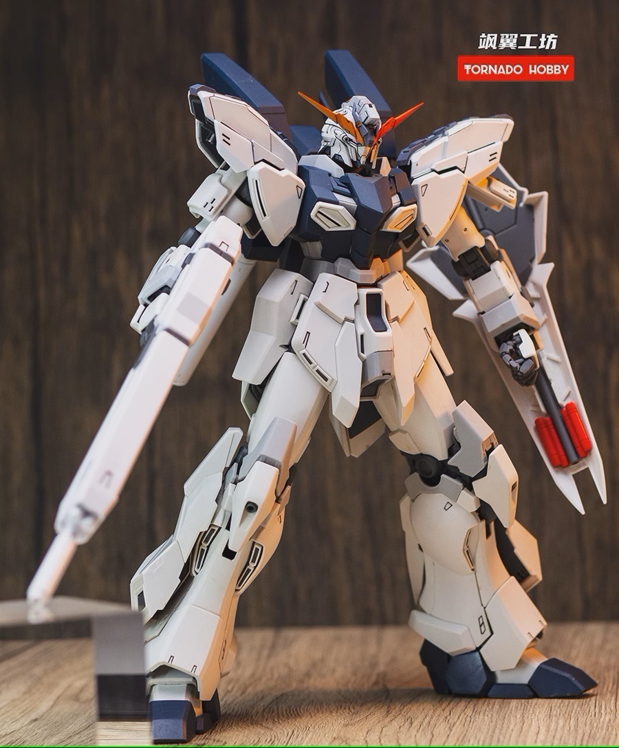 国内発送【TORNADO HOBBY】1/100 MG シナンジュ・スタイン 用 ガンダム顔 ヘッドパーツ 色付き 3Dプリント品 改造 未組立 新品_画像4