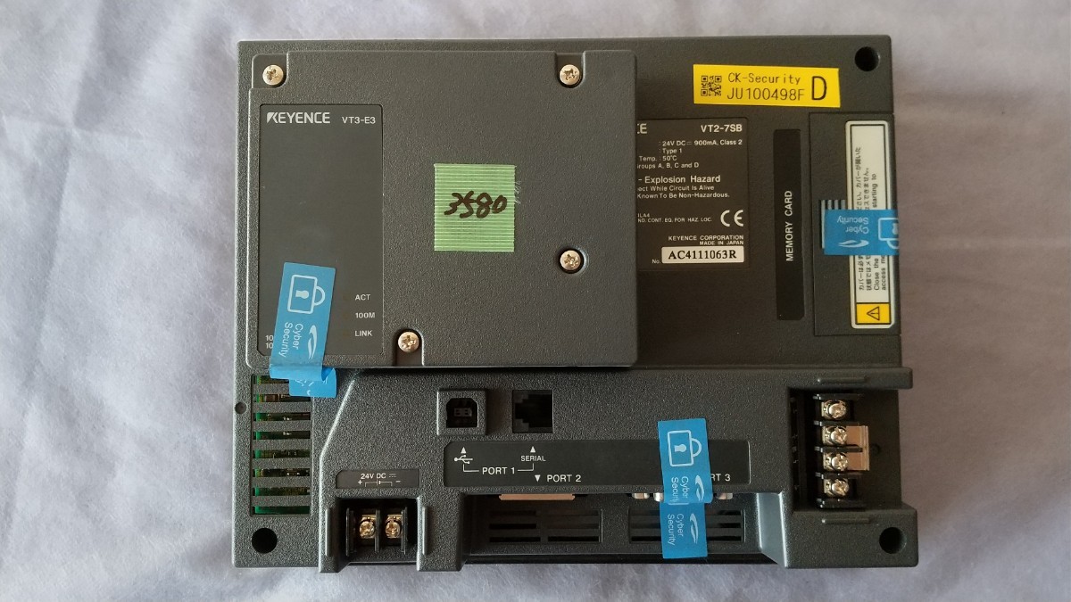 KEYENCE VT2-7SB,VT3-E3 通電確認済み(3580)_画像2