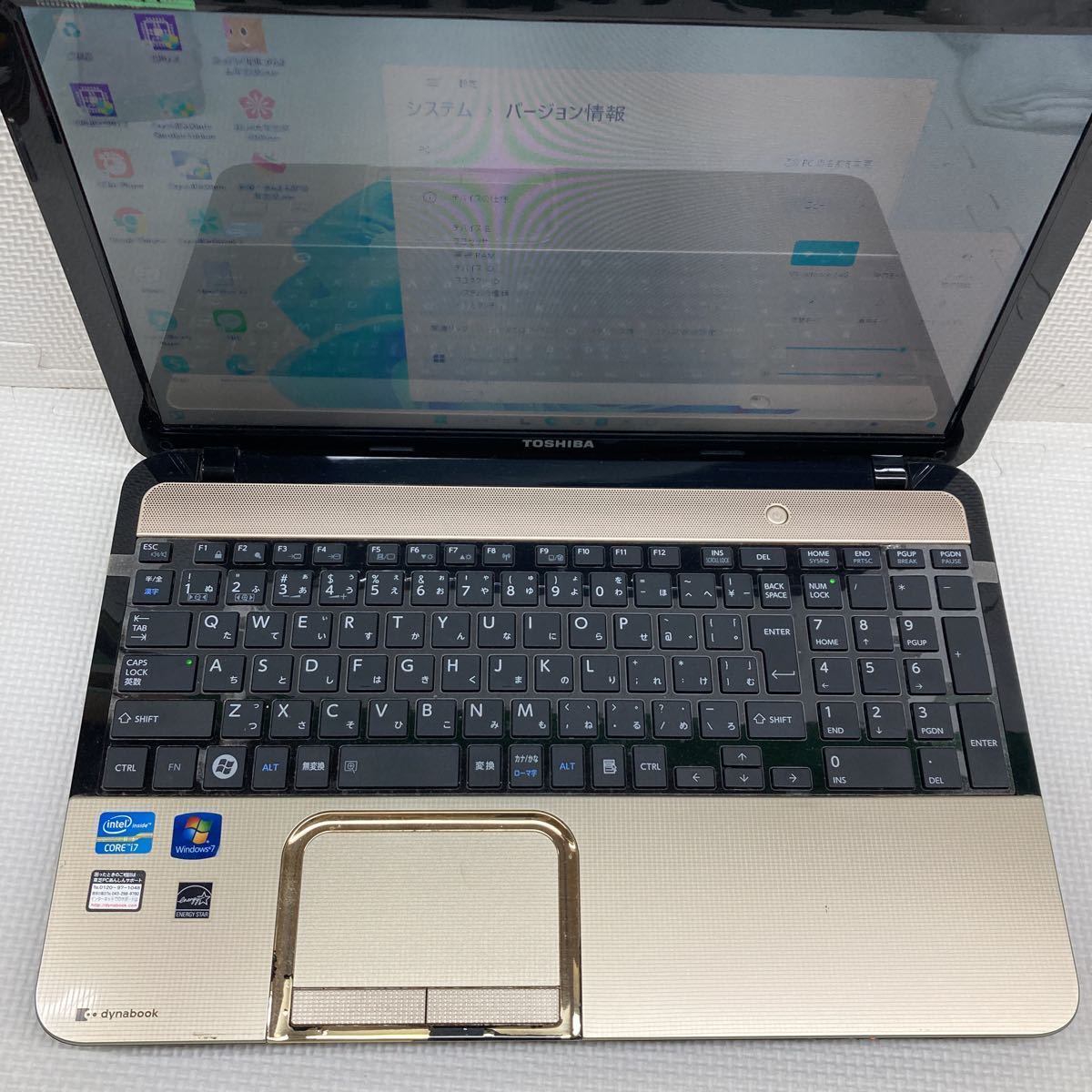 NT7-11 激安 OS Windows11 ノートPC TOSHIBA dynabook T552/58FK Core i7 3610QM メモリ4GB HDD320GB カメラ Windows10変更可 中古_ハゲあり