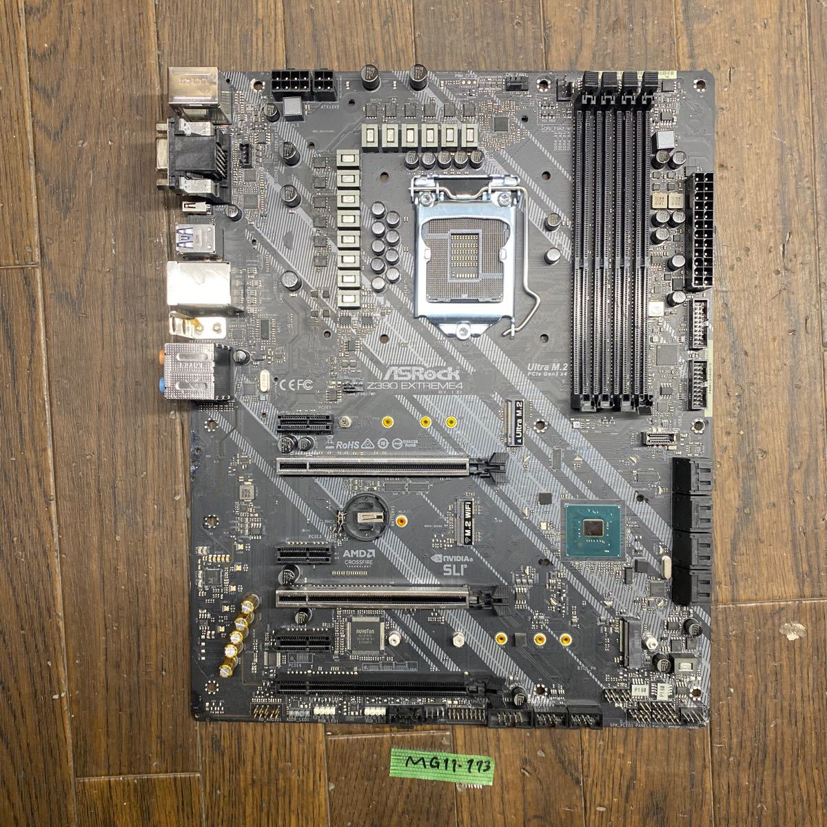 MG11-173 激安 マザーボード ASRock Z390 EXTREME4 LGA1151 BIOS立ち上がり確認済み ジャンク_画像1