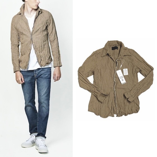 一度着4 2万 20AW ジュンハシモト WRINKLE HOOK SHIRTS フック シャツ
