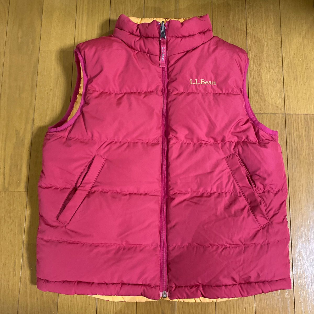 LLBEAN エルエルビーン リバーシブル ダウンベスト 刺繍ロゴ LLBEAN エルエルビーン リバーシブル ダウンベスト 刺繍ロゴ