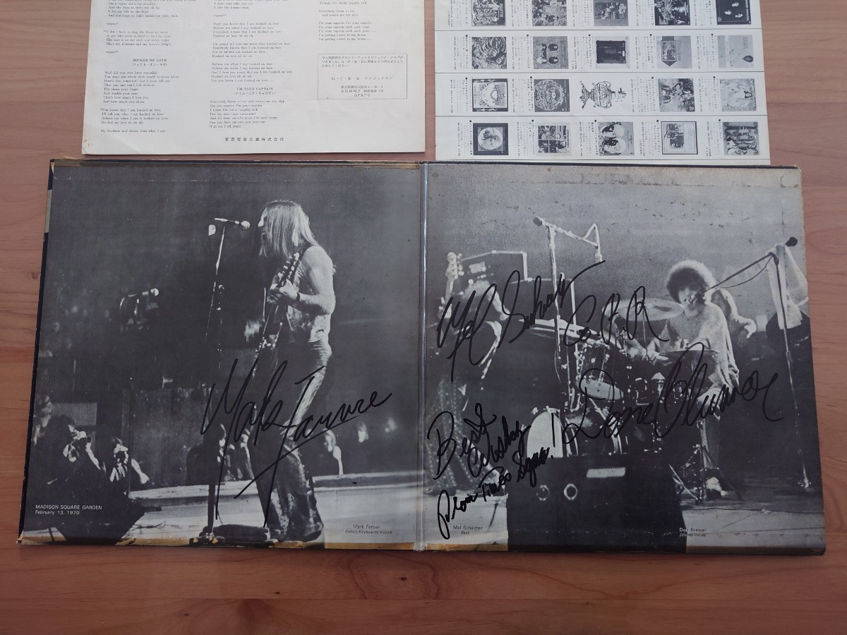 ★グランド・ファンク・レイルロード GRAND FUNK RAILROAD★CLOSER TO HOME★サイン？書き込みあり★Autographed？★LP★中古品