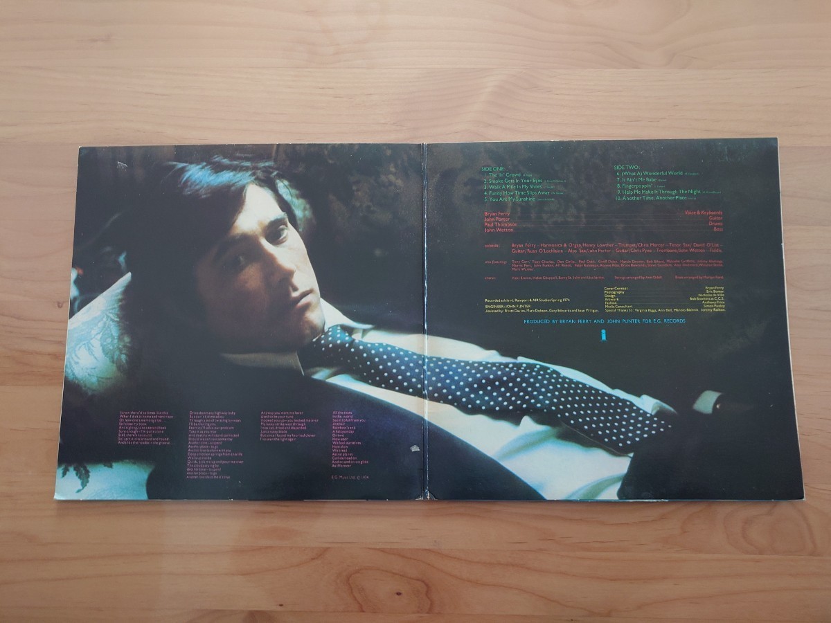 ★ブライアン・フェリー BRYAN FERRY★Another Time, Another Place いつかどこかで★LP★中古品★ILPS9284★ジャケット経年汚れ、傷み