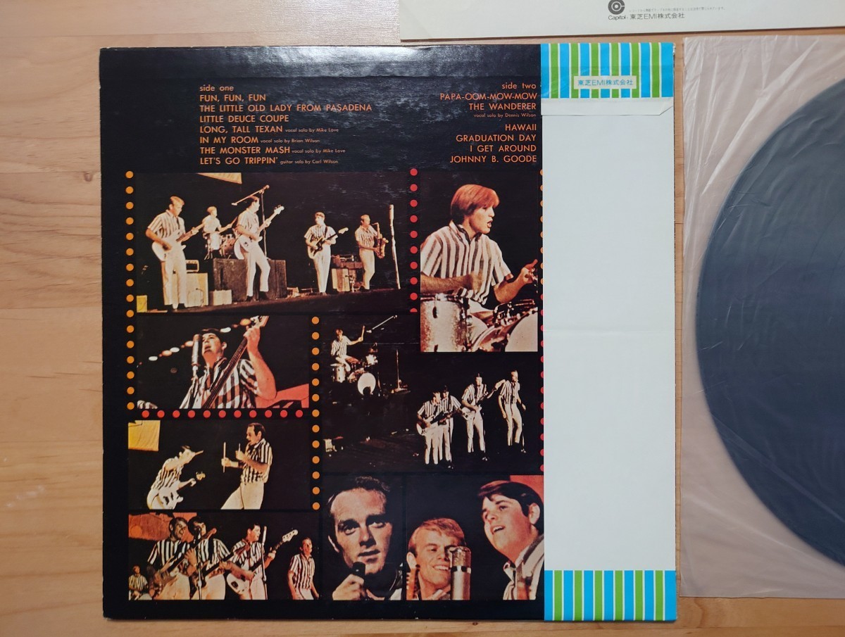 ★ビーチ・ボーイズThe Beach Boys★ビーチ・ボーイズ・コンサート Beach Boys Concert★帯付★OBI★中古LP★ジャケット経年傷み_画像5