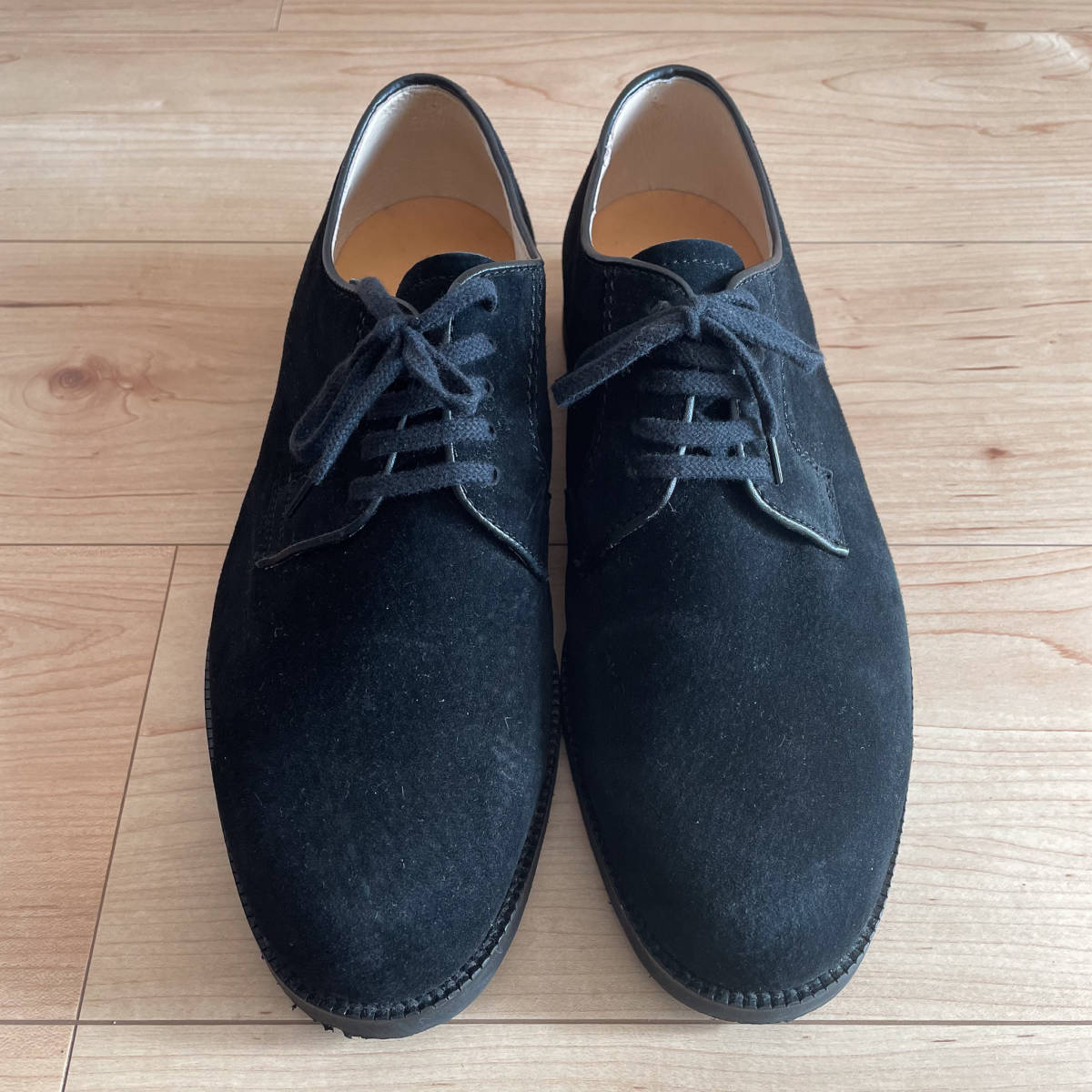 【Hush Puppies(ハッシュパピー)●革靴 26.0cm(EEE) スエード 黒／中古】_画像1