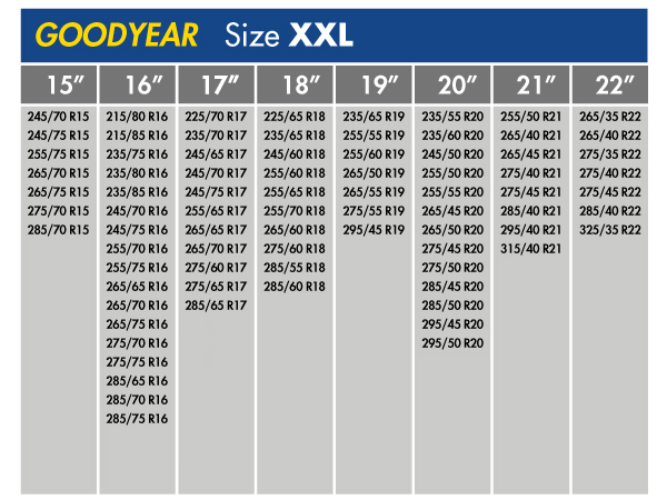 GOODYEAR スノーソックス 布製 タイヤチェーン CLASSIC XXL275/40R21 275/45R21 285/40R21 295/40R21 315/40R21 265/35R22_画像8