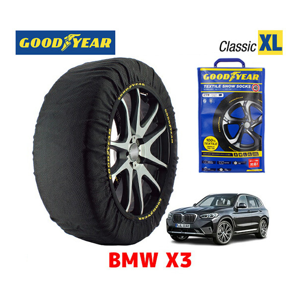 GOODYEAR スノーソックス 布製 タイヤチェーン CLASSIC XLサイズ BMW X3 / 3CA-UZ7230 タイヤサイズ： 245/45R20 20インチ用_画像1