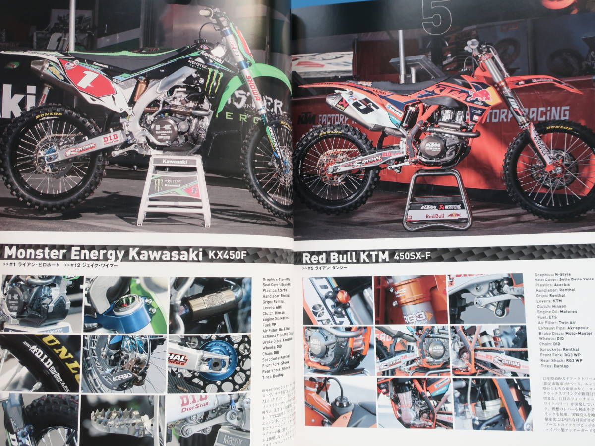 DIRT Cool ダートクール 2013年 No.2/モトクロスバイクレースグラビア/特集:スーパークロス開幕戦トップマシン田中教世平田優成田亮小方誠_画像4