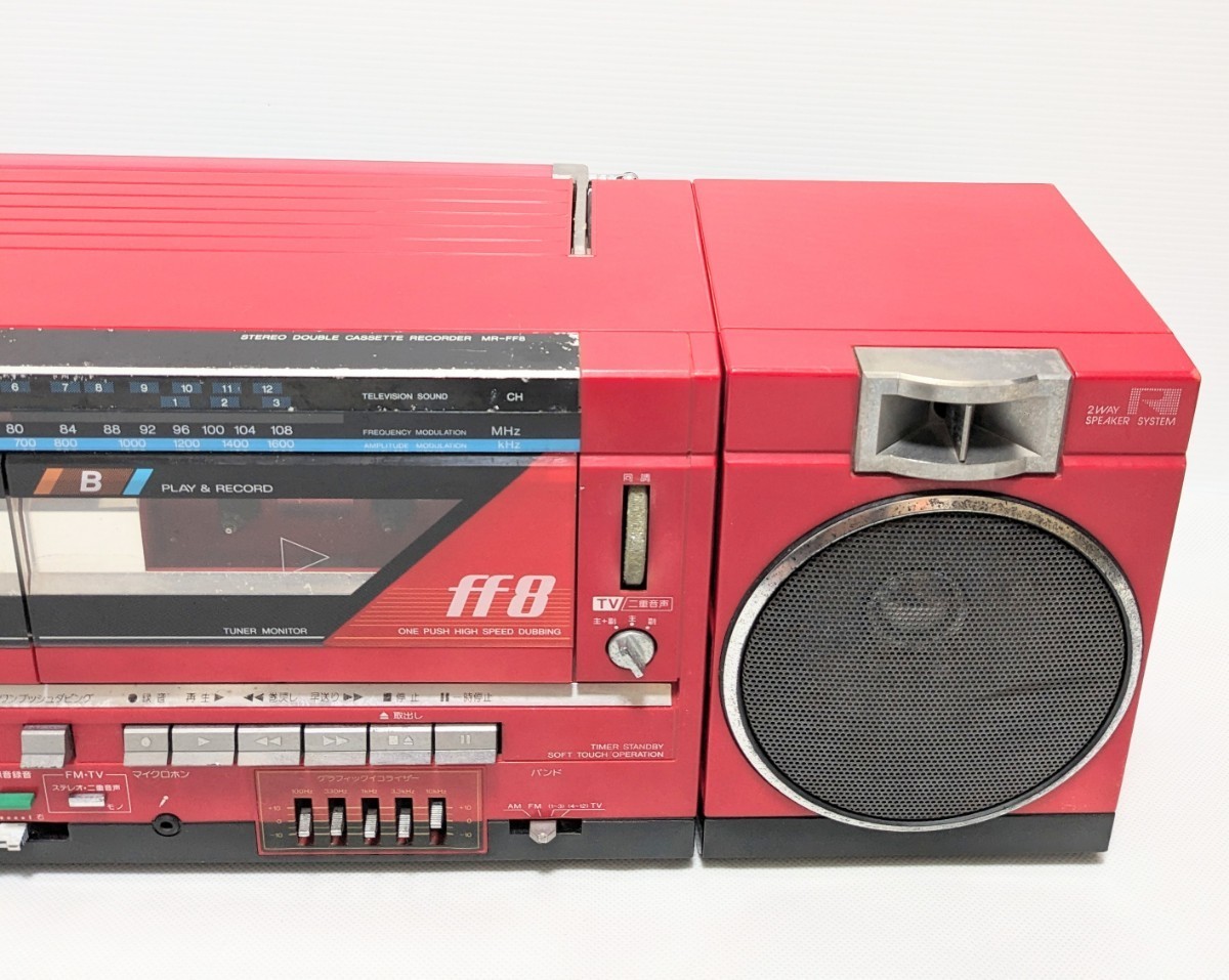 SANYO MR-FF8 ラジカセ カセットデッキ レッド 赤 サンヨー 三洋 SANYO MR-FF8 ラジカセ カセットデッキ レッド 赤 サンヨー 三洋