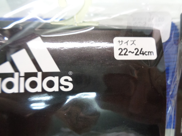 青×白 2パック 22-24cm adidas アディダス サッカーストッキング 新品_画像4