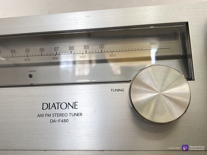 K060 DIATONE DA-U480/DA-F480 ダイヤトーン プリメインアンプ/チューナー 昭和レトロ 通電OK ジャンク 中古_画像5