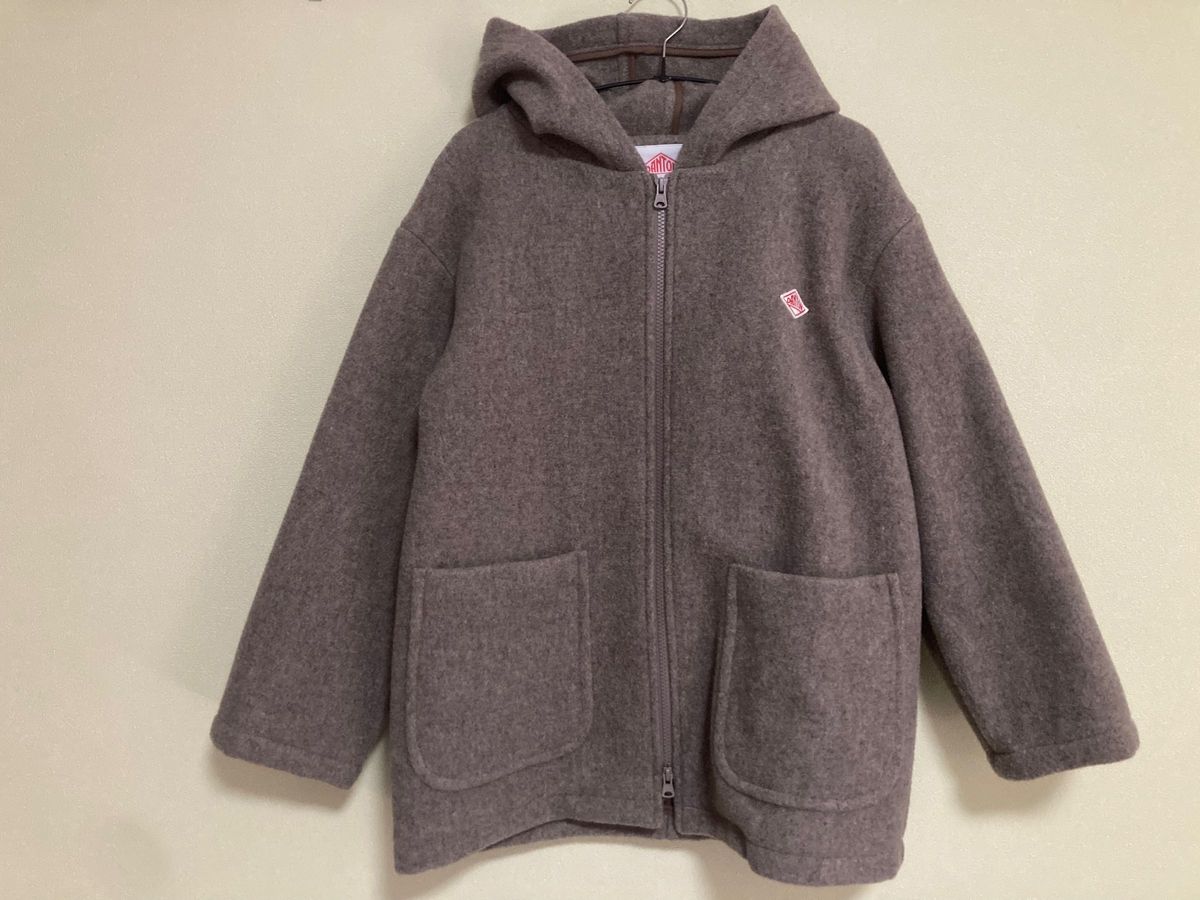 美品】DANTON ウールライトパイル ジップアップ フード 美品】DANTON ウールライトパイル ジップアップ フード