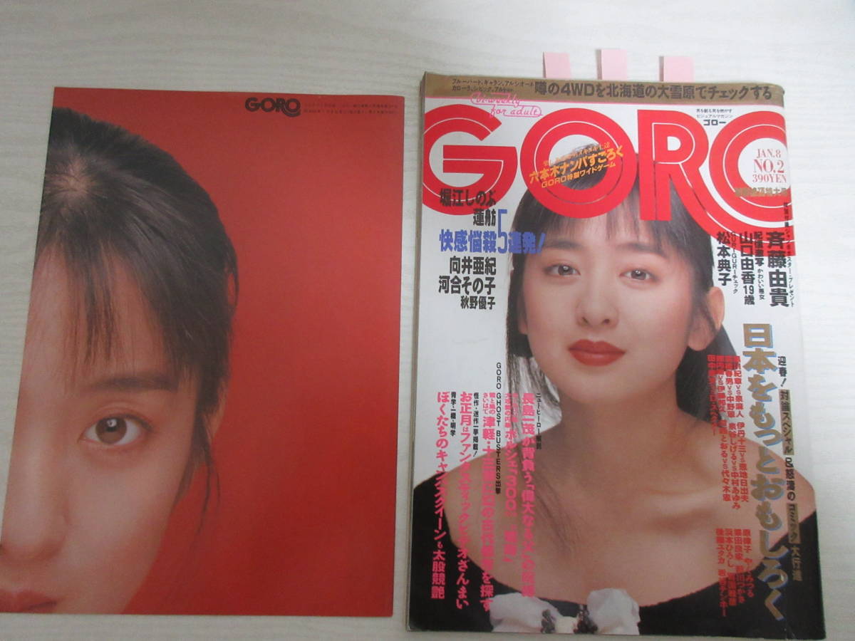 G22890 GORO 1988 斉藤由貴ポスター付/向井亜紀/ダーティ松本/東レ水着