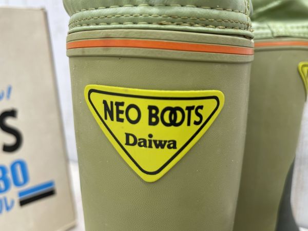 1円スタート Daiwa ネオブーツ NB-330 ラジアルソール オリーブ Ｍサイズ ノンスリップ フィッシング 船釣り 洗車 長靴 ダイワ 即日発送_画像9