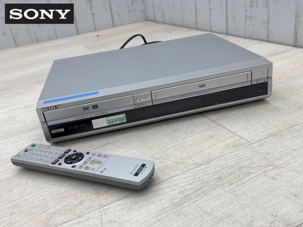 1円　SONY VHSビデオ一体型DVDレコーダー RDR-VX30 通電確認 動作難あり 05年製 スゴ録 リモコン 地デジ非対応 ソニー 映像機器 即日発送_画像1