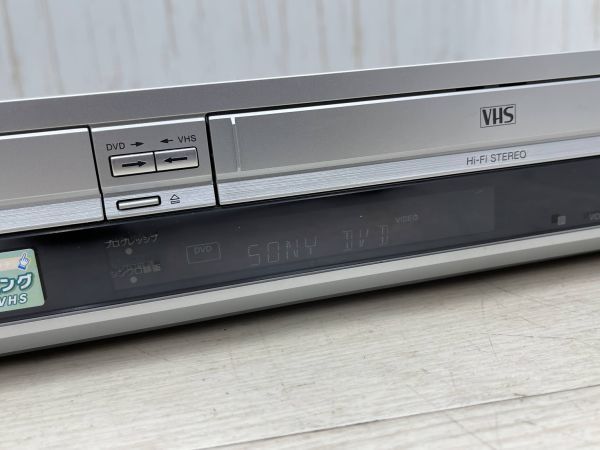 1円　SONY VHSビデオ一体型DVDレコーダー RDR-VX30 通電確認 動作難あり 05年製 スゴ録 リモコン 地デジ非対応 ソニー 映像機器 即日発送_画像8