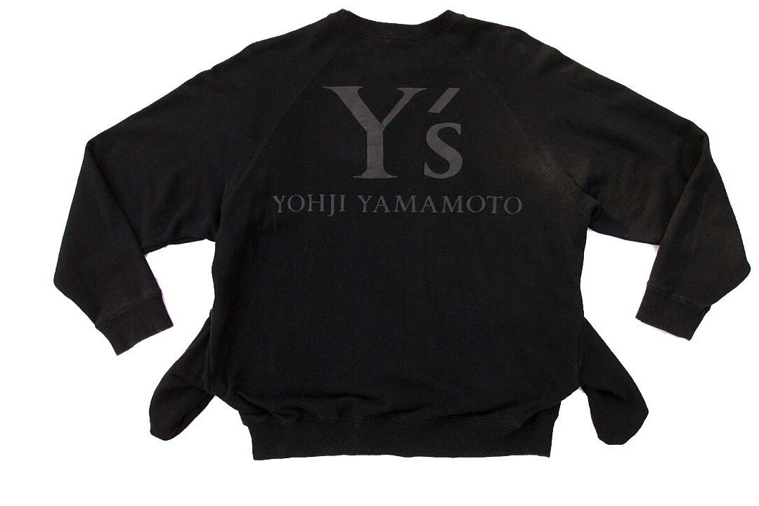 希少当時80年代　ビンテージ　ワイズ　(Y's) ヨウジヤマモト　(Yohji Yamamoto)Wネームスエットトレーナー アーカイブ　ロゴユニセックス黒_画像9