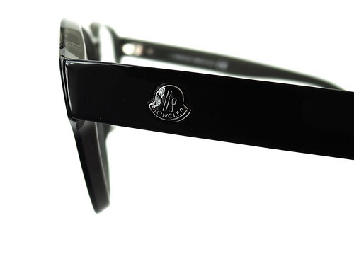 新品 MONCLER ML5156 モンクレール・アイウェア ロゴプレート ウェリントン 眼鏡フレーム 黒ぶち メガネ_画像7