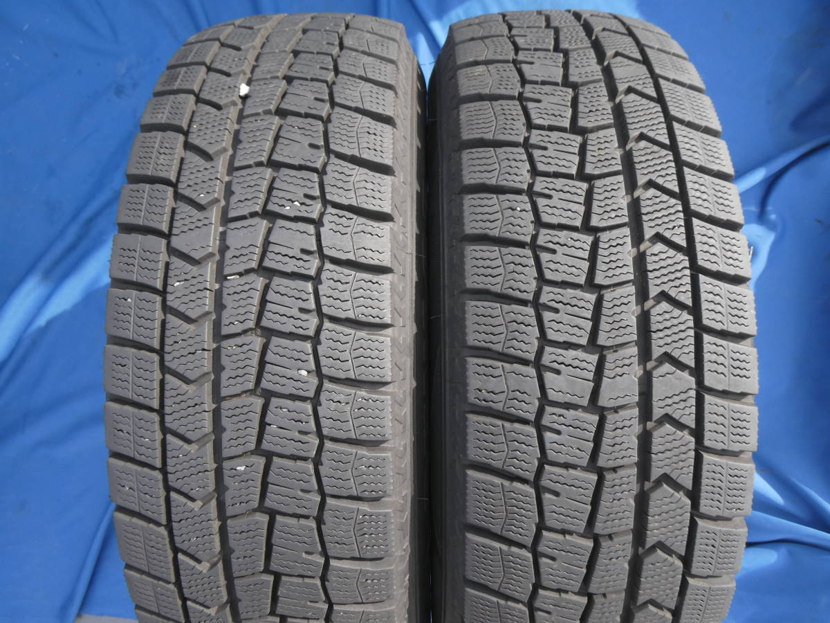 深溝♪ ダンロップ ウインターマックス WM02 185/70R14 14インチ 5.5J +50 4穴 PCD100 スタッドレス 21年製 フリード アクア すぐ履けます_画像7