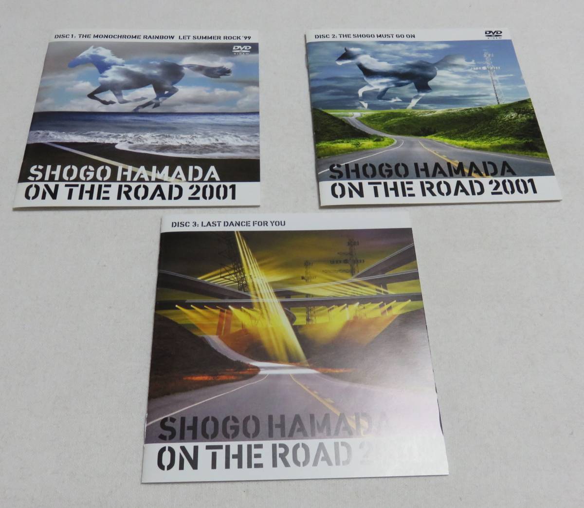 ★ディスク盤面・美品★【 　浜田省吾　 ON THE ROAD 2001　 SRBL2002～2004 ( DVD 2枚+12㎝CD 1枚 )　 】★最安送料510円で発送可！_画像9