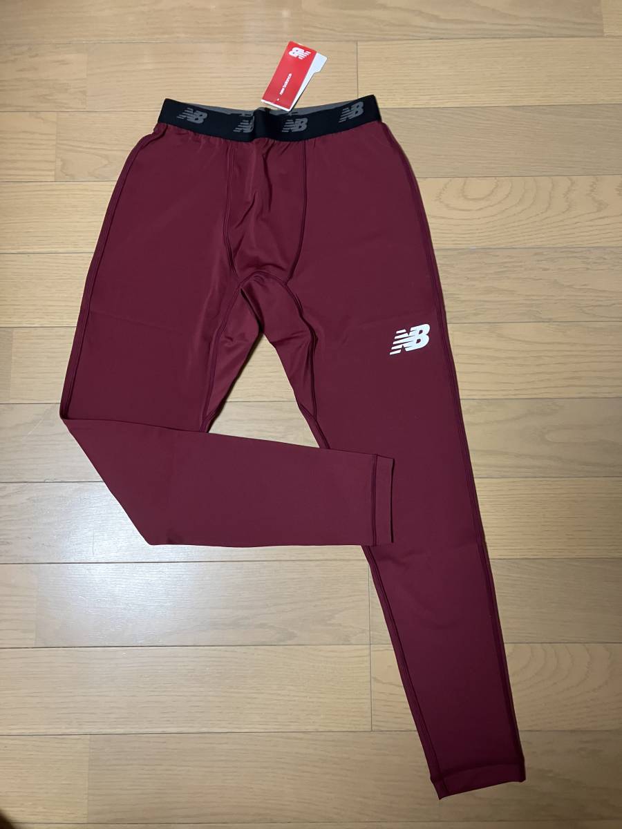 New balance メンズ ロングタイツ XL ワイン 新品 ☆決算セール★_画像1