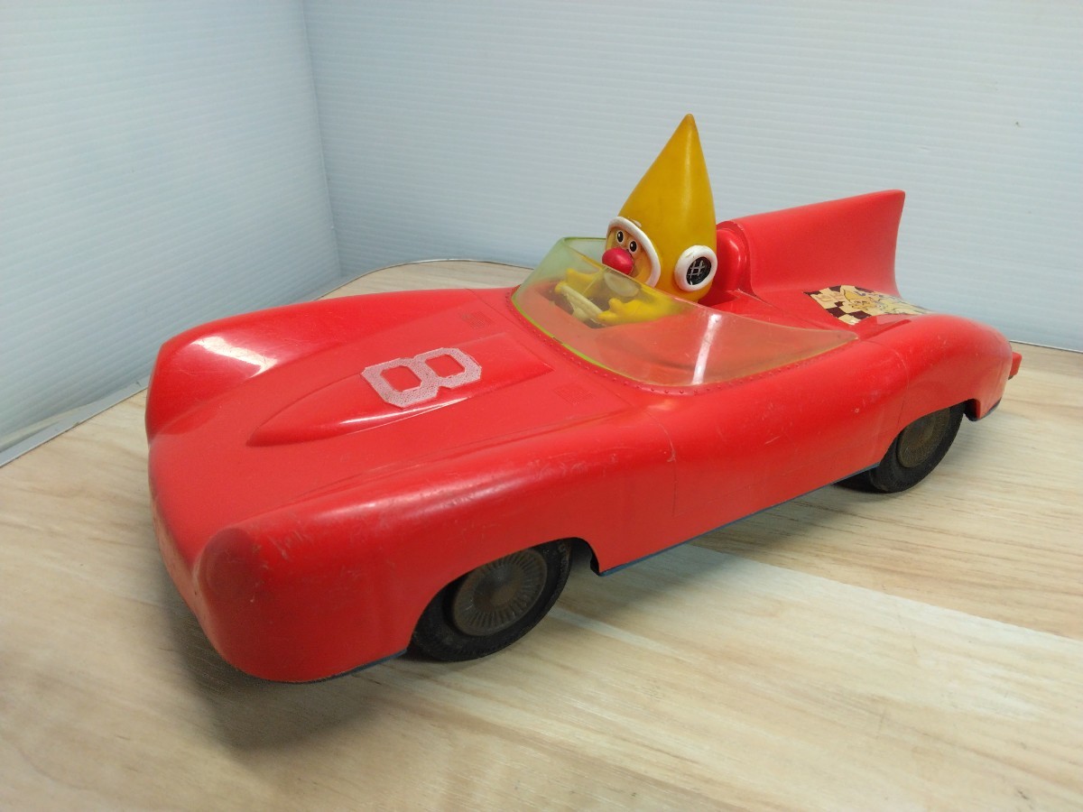 当時物　昭和レトロ　激レア　宇宙人ピピ　ピピレースカー　東邦化工　PLASTIC TOY 日本製　T.K.K オープンカー おもちゃ ヴィンテージ S_画像1