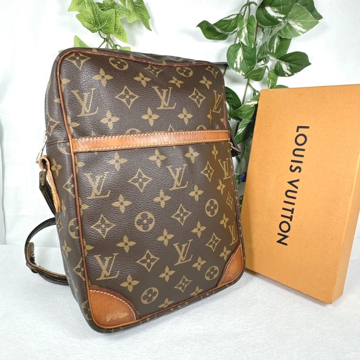 1円 LOUIS VUITTON ルイヴィトン ショルダーバッグ ダヌーブMM M45264 モノグラム シリアルSL8906_画像1