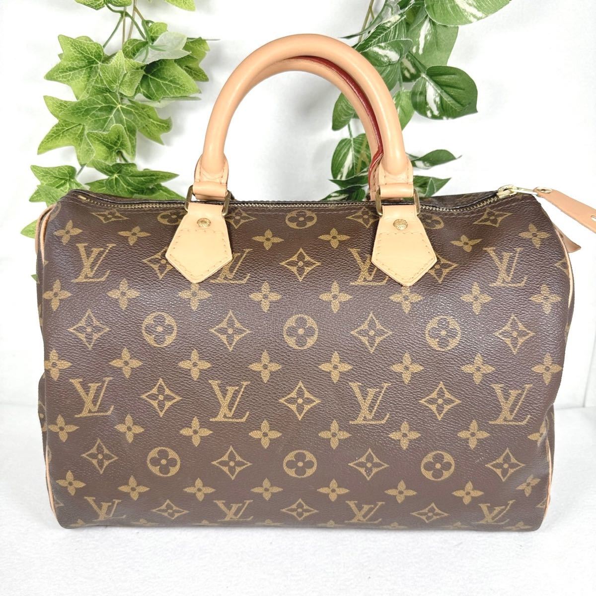 1円 LOUIS VUITTON ルイヴィトン モノグラム スピーディ30 M41526 ハンドバッグ シリアル FH0962_画像2