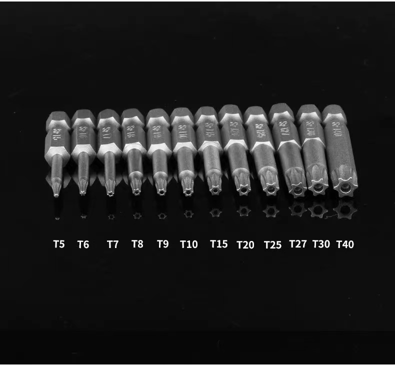 (B) ドライバービット 50mm 32本セット 六角軸 6.35mm 磁気 ビット (トルクス プラス 六角 ) 電動ドライバー ドリルドライバー S2鋼_画像6