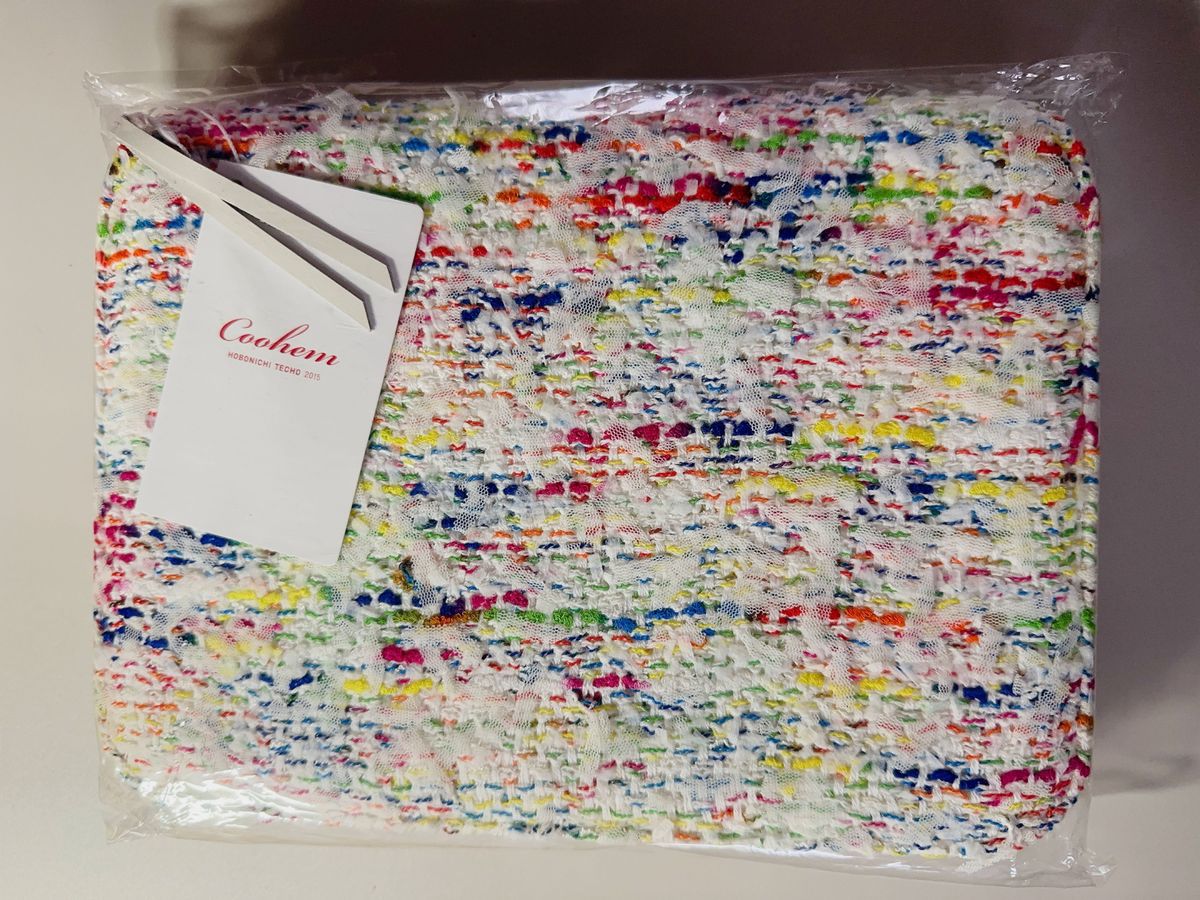 ほぼ日手帳 カバー Coohem TWEED White カズン ジッパーズツィード