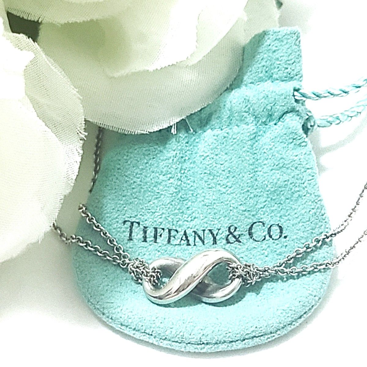 TIFFANY&Co ティファニー インフィニティ 2連チェーン ブレスレット