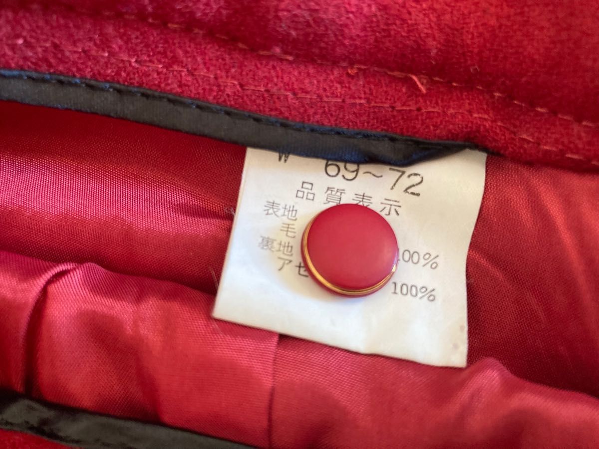クロップド　ワイドパンツ　赤　レッド　ガウチョパンツ　スカーチョ　綺麗め　オフィスカジュアル