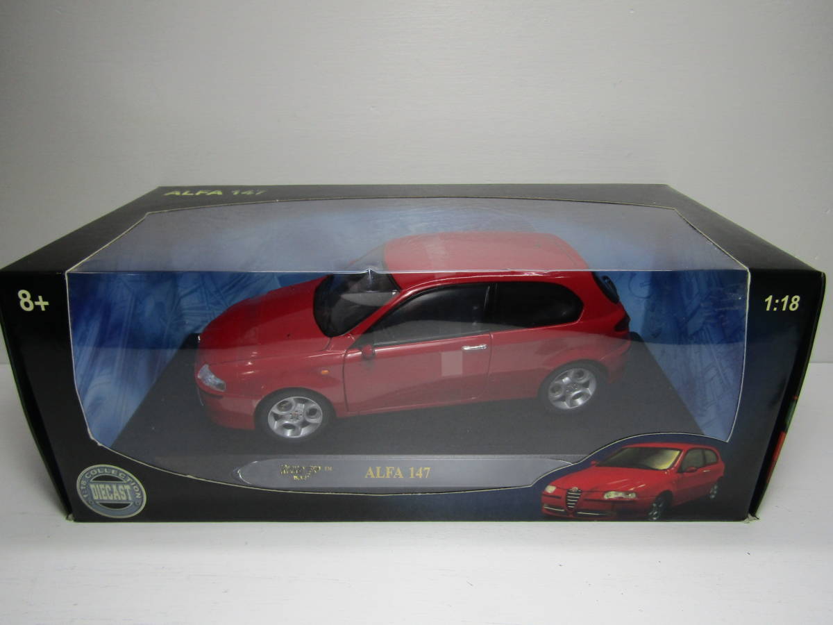 Alfa Romeo 1/18 アルファロメオ 147 前期型 RICKO Rosso 美品 GTA 2.0Ti Ts 1.6 Italy イタリア名車 ハッチバック RED_出品現物です