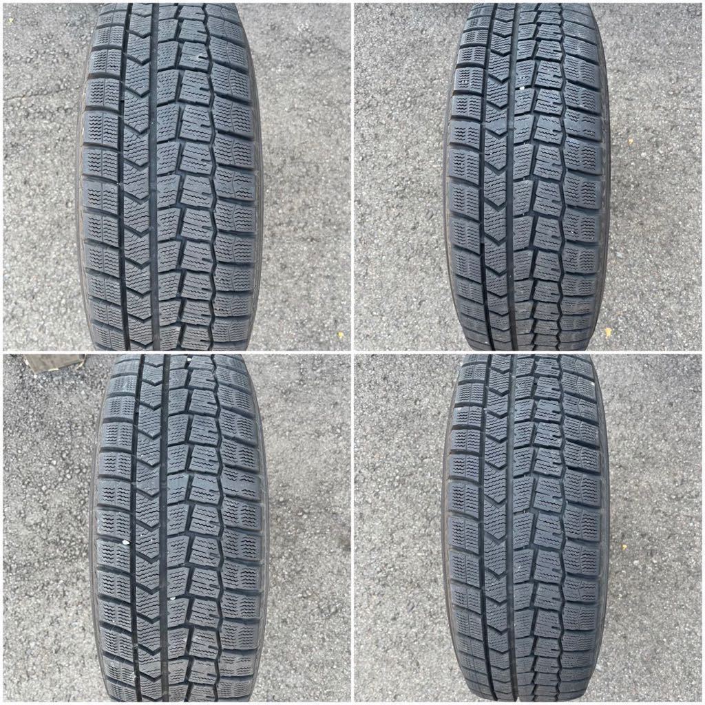 1円スタート　美品 良ミゾ ダンロップ ウィンターマックスWM02 195/65R15 6J+53 5H PCD114.3 4本セット ノア ヴォクシー ステップワゴン_画像2