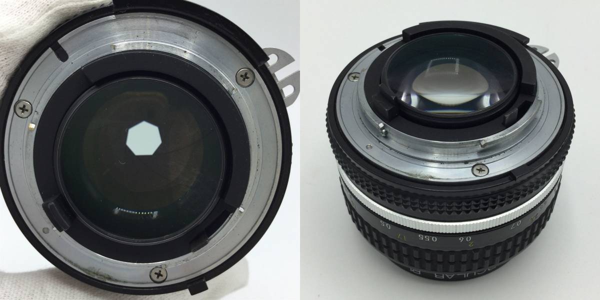 C121◎【動作/精度未確認】Nikon NIKKOR 50mm 1:1.4 Kenko CIRCULAR PL 52mm ニコン ブラックボディフィルムカメラ ジャンク品 現状品 ◎_画像6