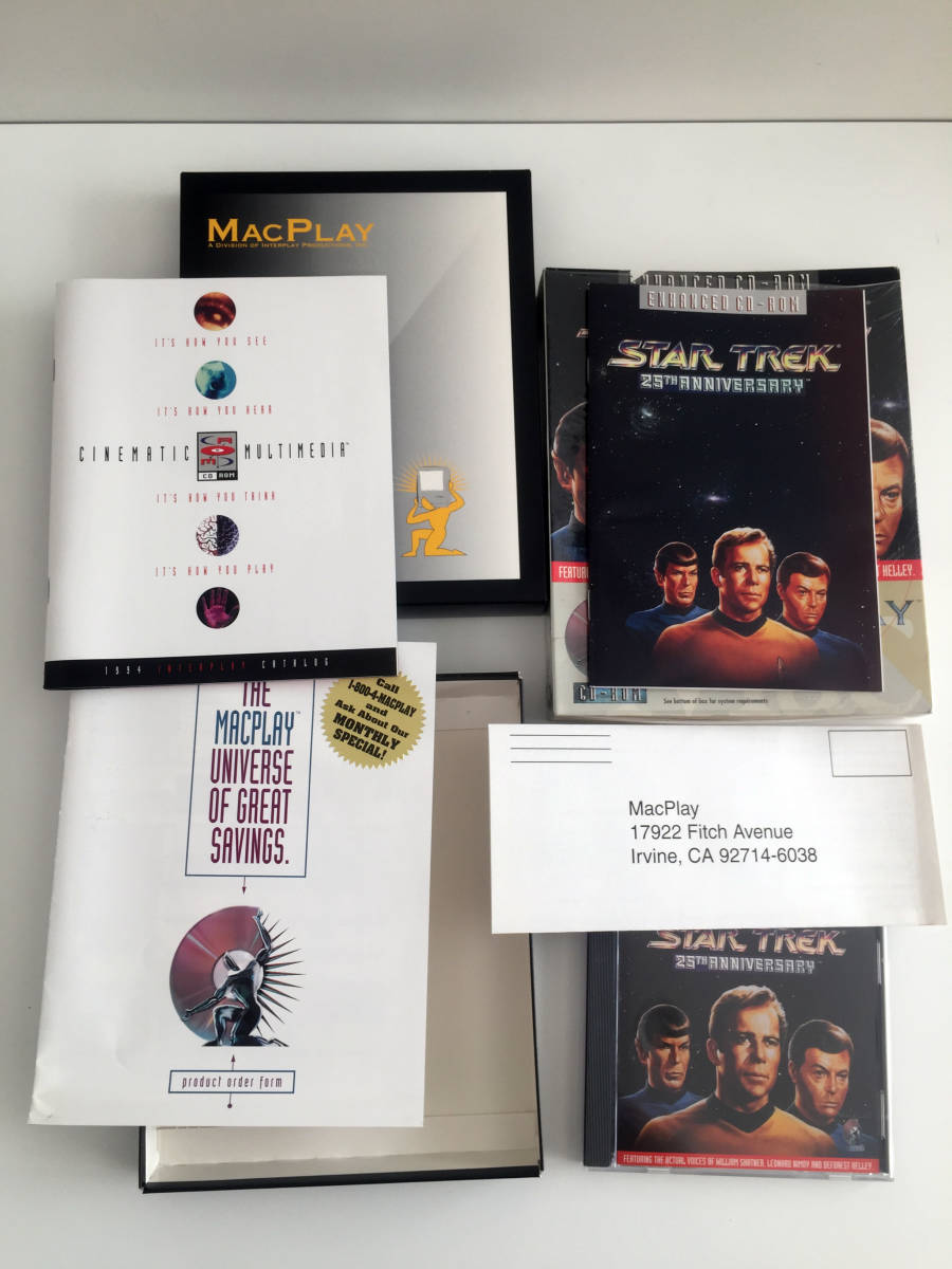 即決 Mac PCゲーム スタートレック 25th Star Trek 25th Anniversary for Macintosh 1994 Mac-PLAY ウィリアム.シャトナー レナード.ニモイ_画像4