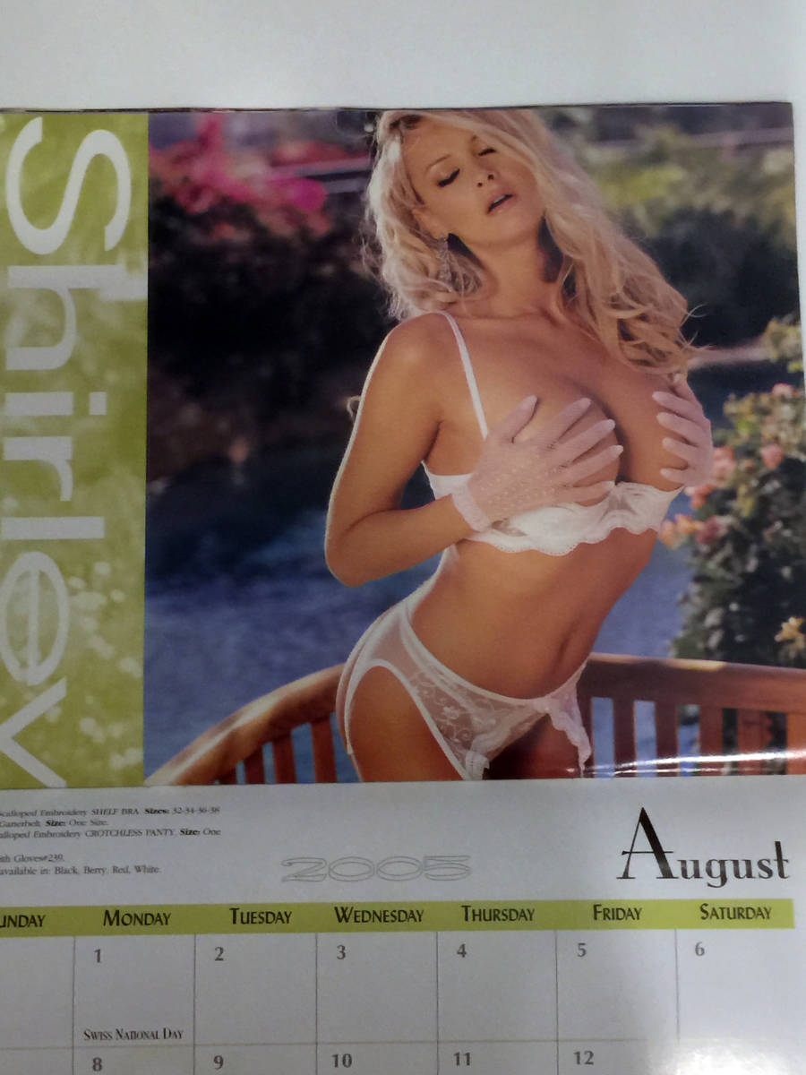 即決 アンティーク 下着メーカー シャーリー カレンダー 2005 Shirley OF HOLLYWOOD calendar lingerie ランジェリー ヴィンテージ _画像7