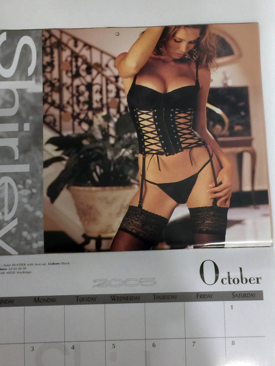 即決 アンティーク 下着メーカー シャーリー カレンダー 2005 Shirley OF HOLLYWOOD calendar lingerie ランジェリー ヴィンテージ _画像9