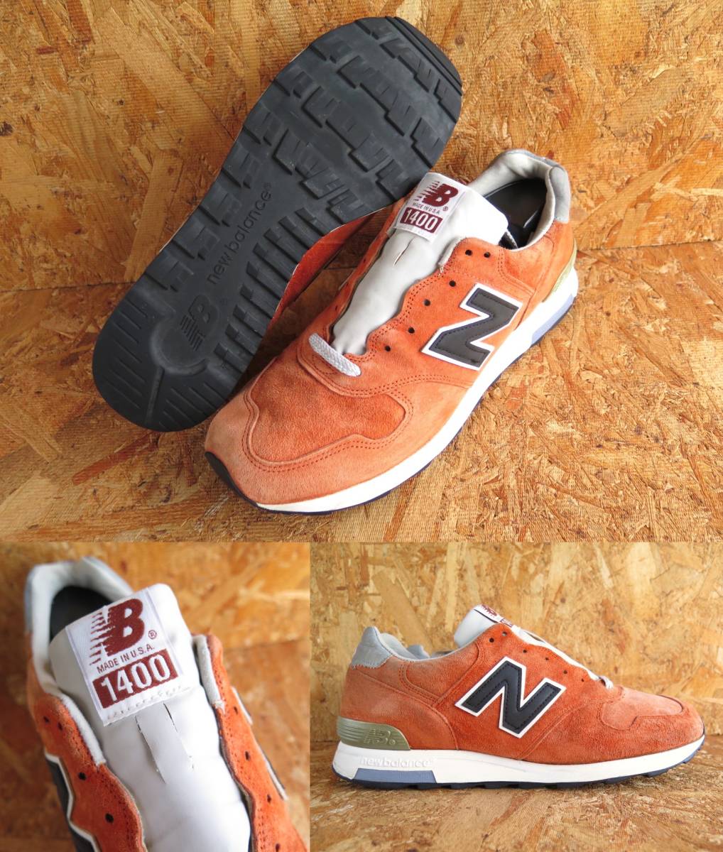 29cm USA製 J.CREW別注モデル M1400BC オールスエード ニューバランス New Balance US11 レザー アメリカ製 991 992 993 1300 復刻モデル_画像1