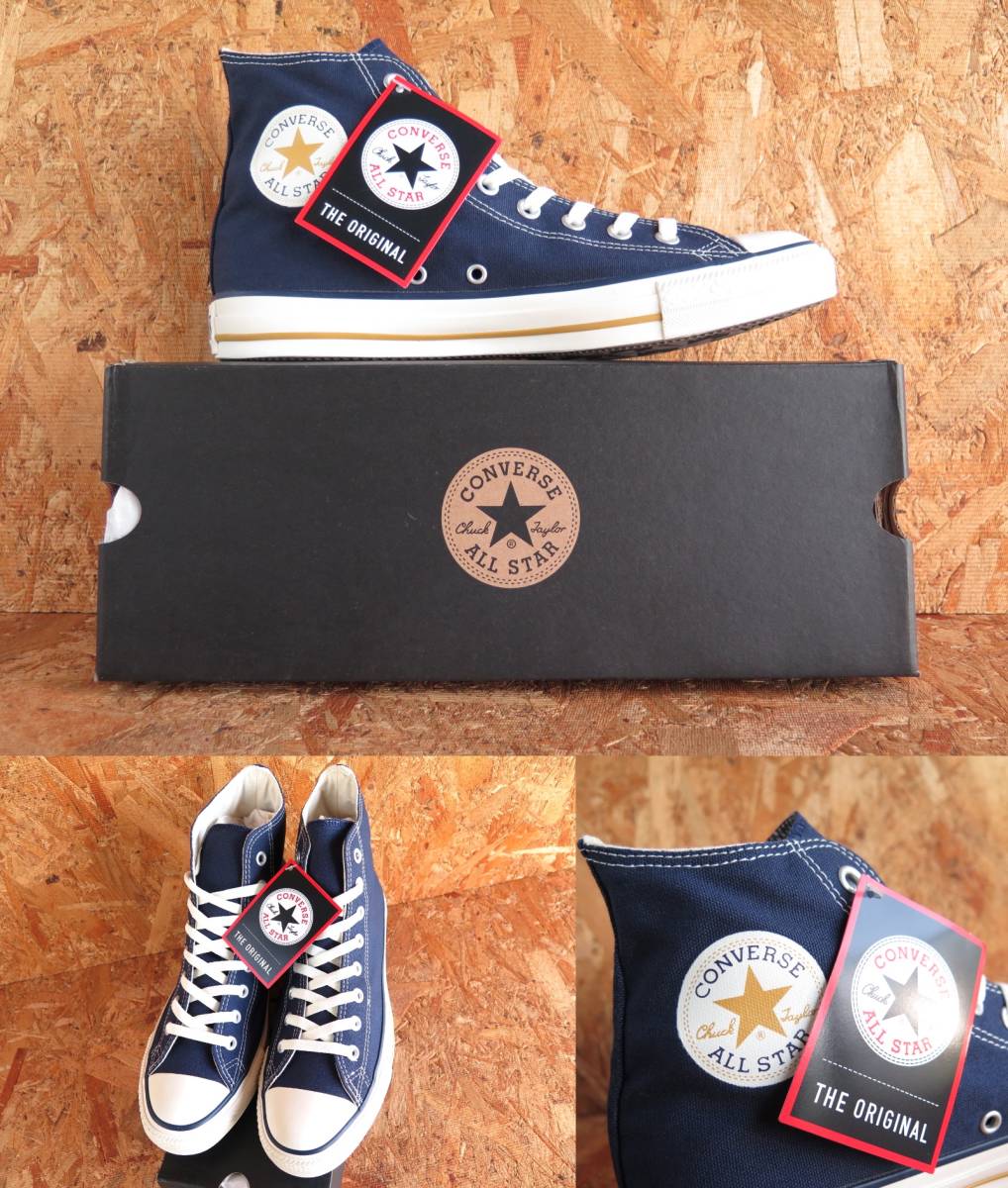 新品☆本物 27cm コンバース CT70 ChuckTaylor CONVERSE ALL STAR CL HI US8.5 カレッジ NAVY ネイビー チャックテイラー COLLEGE_画像1