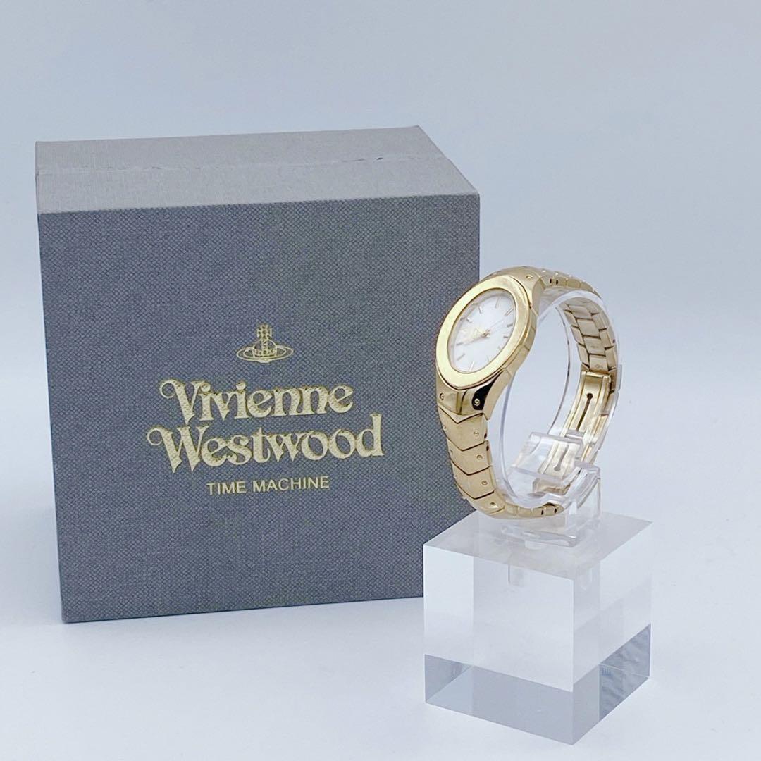 【レア】 Vivienne Westwood ヴィヴィアンウエストウッド アーマー ブレスウォッチ 腕時計 GOLD Watch vw-9824  レディース 動作品 オーブ