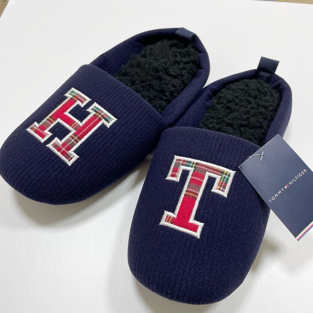  new goods Tommy Hilfiger slippers room shoes boa 