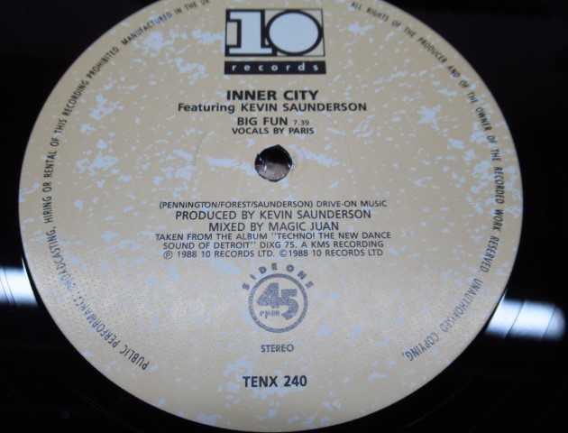 Inner City / Big Fun / TENX 240 / 12inc / クラブミュージックレコード LP ▼の画像2