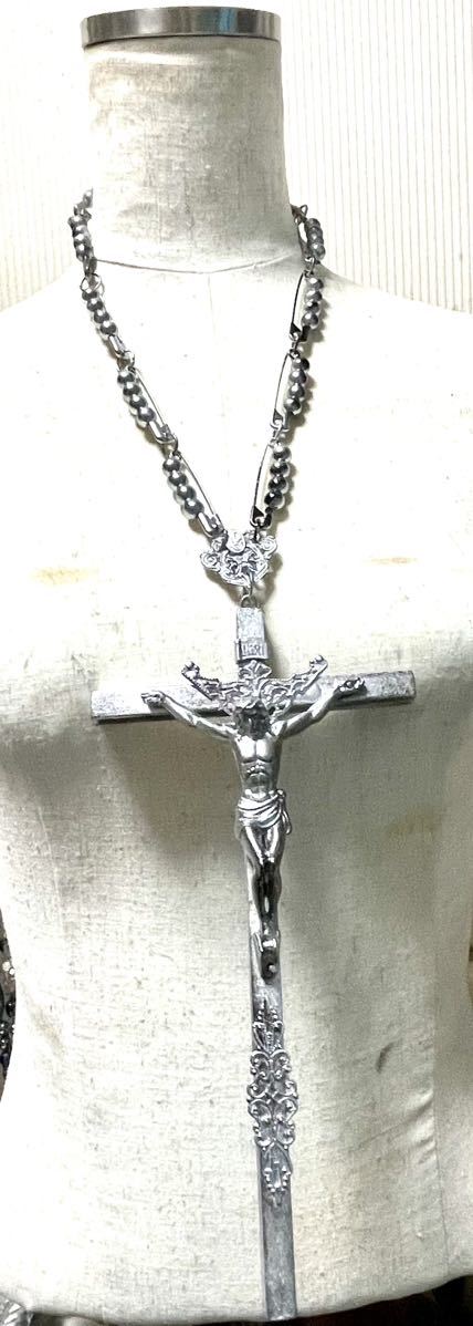 Jean-Paul GAULTIER ジャンポールゴルチェ/vintage Collection sample ＤＸcross antique necklace_画像3