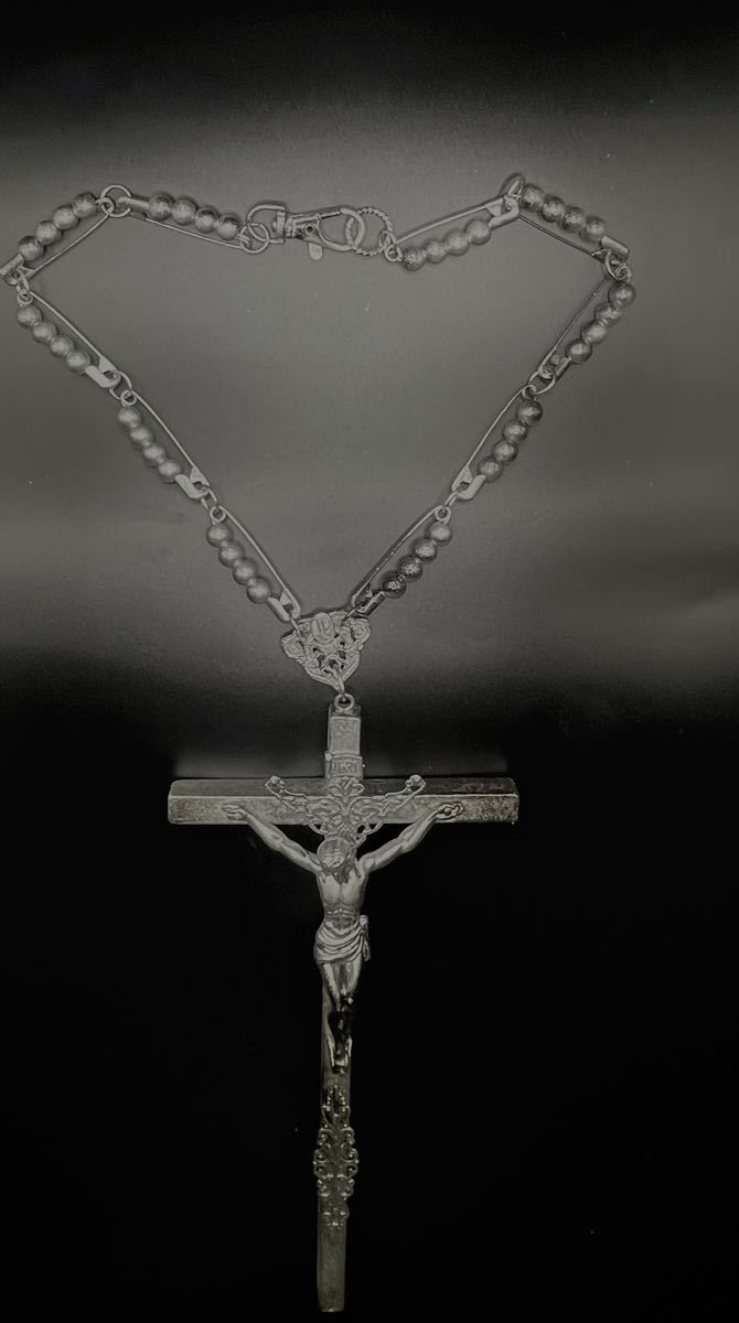 Jean-Paul GAULTIER ジャンポールゴルチェ/vintage Collection sample ＤＸcross antique necklace_画像6