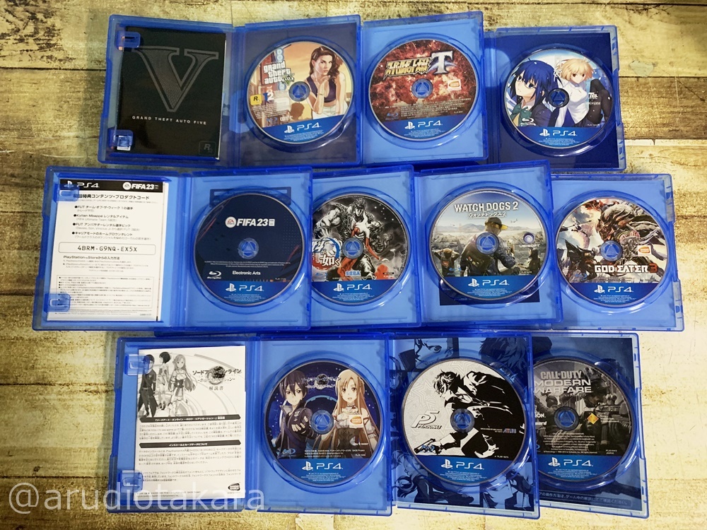 中古☆プレイステーション4 PS4 ソフト グランド・セフト・オートⅤ スーパーロボット大戦T 月姫 他 計10本セット_画像3