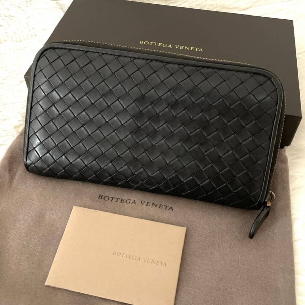 同時購入特典付き 美品 Bottega Veneta イントレチャート 長財布