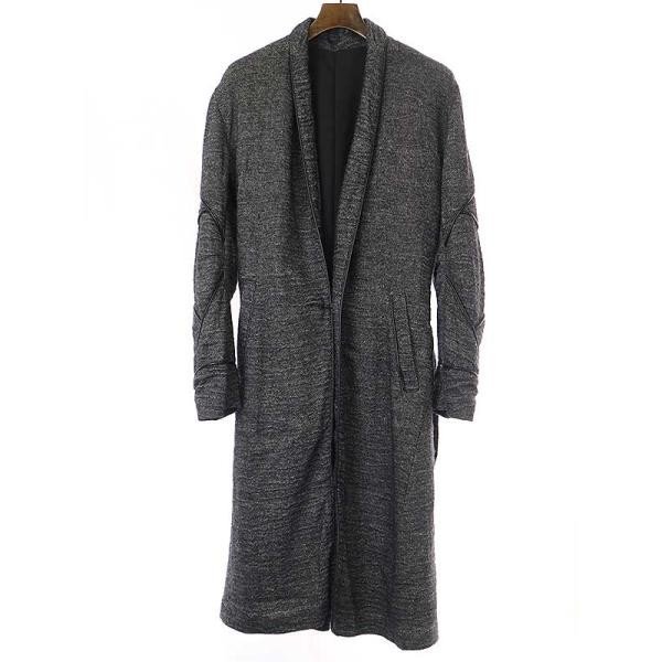 【本物新品保証】 ウールロングガウンコート Coat Gown Long Washer 21AW ディーハイゲン D.HYGEN グレー IT5BAZ9XRRSG メンズ サイズ:1 Sサイズ