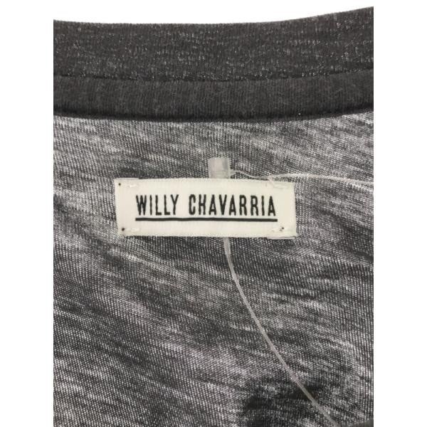 WILLY CHAVARRIA ウィリーキャバリア 17SS PANEL T 変形カットソー チャコール S メンズ ITGJJ7WW5OLU_画像3